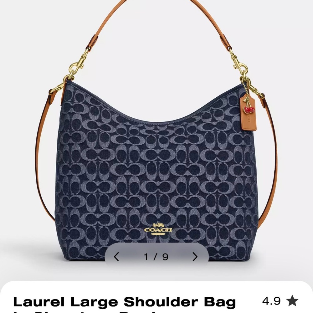 COACH Laurel Large shoulder bag in Signature Denim